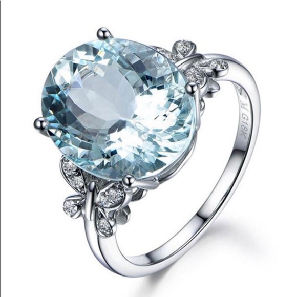 Jewelry - Blue topaz, Butterfly 925 Stamped ring